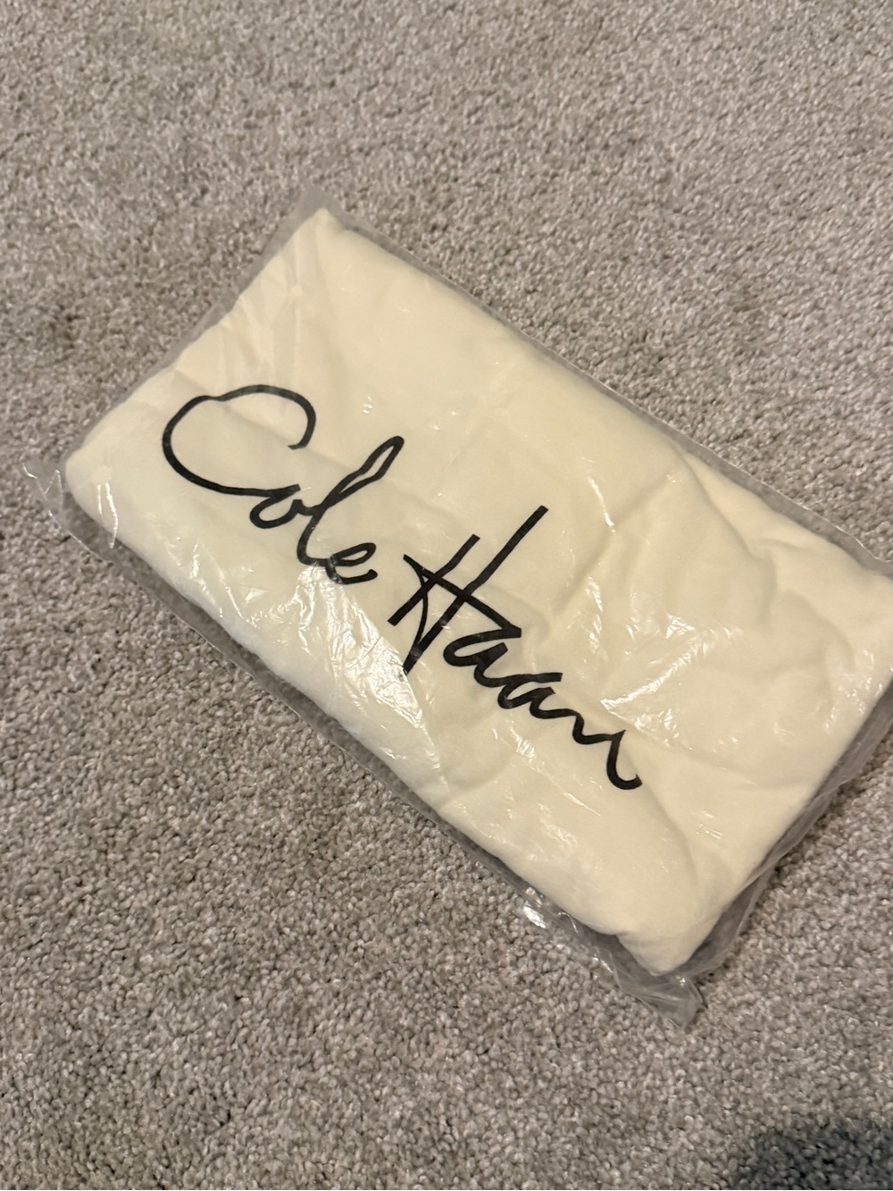 Cole Haan Dust Bag Storage Protection Pouch Off-White Cream ~21.5" x 16"